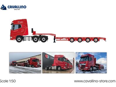 Cavallino Cavallino DAF XG+ 6x2 met 4-as semi dieplader LUBBERS LOGISTICS GROUP