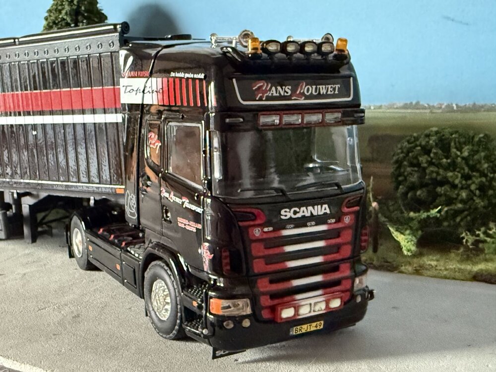 Tekno Tekno Scania R-serie Topline tractor with open top tipper trailer HANS LOUWET
