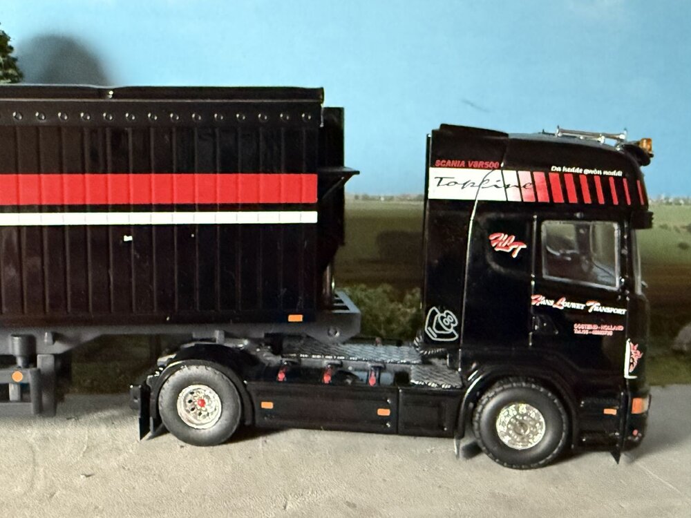 Tekno Tekno Scania R-serie Topline tractor with open top tipper trailer HANS LOUWET