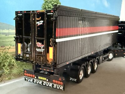 Tekno Tekno Scania R-serie Topline trekker met open top kiepopleger HANS LOUWET