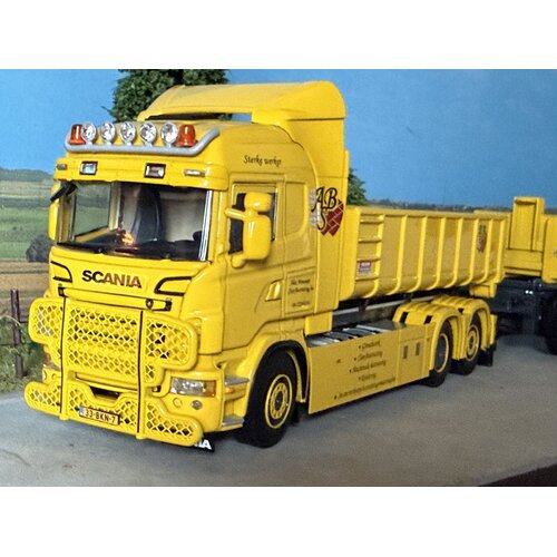 WSI WSI Scania R Highline 6x2 haakarm systeem combi + 15m3 container ALEX BROUWER SIERBESTRATING