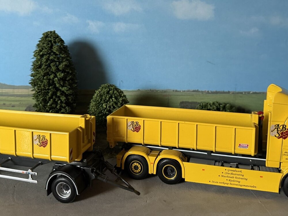 WSI WSI Scania R Highline 6x2 haakarm systeem combi + 15m3 container ALEX BROUWER SIERBESTRATING