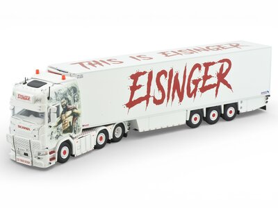 Tekno Tekno Scania Next Gen S-serie Highline with 3-axle reefer trailer  EISINGER "300"