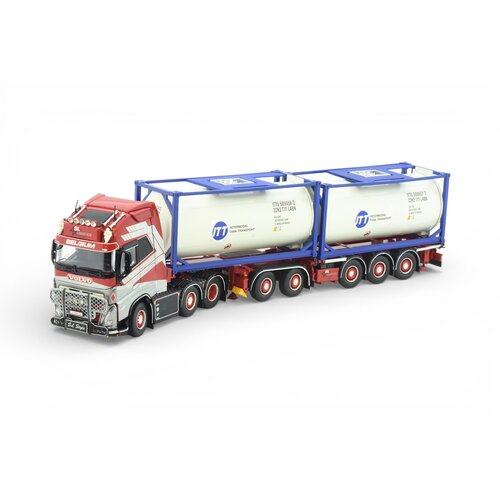 Tekno Tekno Volvo FH05 Globetrotter XL 6x2 met D-Tec flexitrailer en 2x Swap Tankcontainer SL LOGISTICS