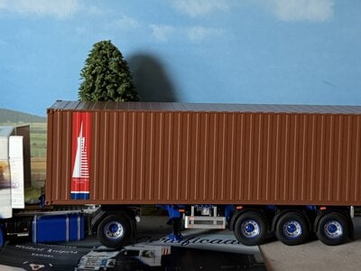 WSI WSI Scania 143H streamline met 3-as flexcontainer oplegger + 40ft. container WILBERT KUIPERS