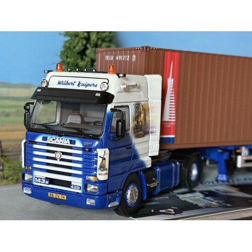 WSI WSI Scania 143H streamline met 3-as flexcontainer oplegger + 40ft. container WILBERT KUIPERS