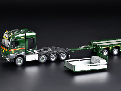 IMC IMC Mercedes Arocs M-Cab 2300 8x6 + 12-axle modulair trailer with drawbar EMIL EGGER