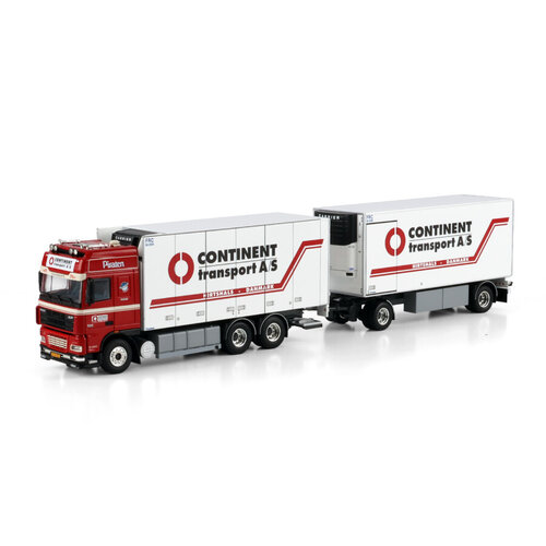 WSI WSI DAF XF 95 Super Space Cab 6x2 / 5-axle reefer trailer + turntable reefer trailer CONTINENT TRANSPORT A/S