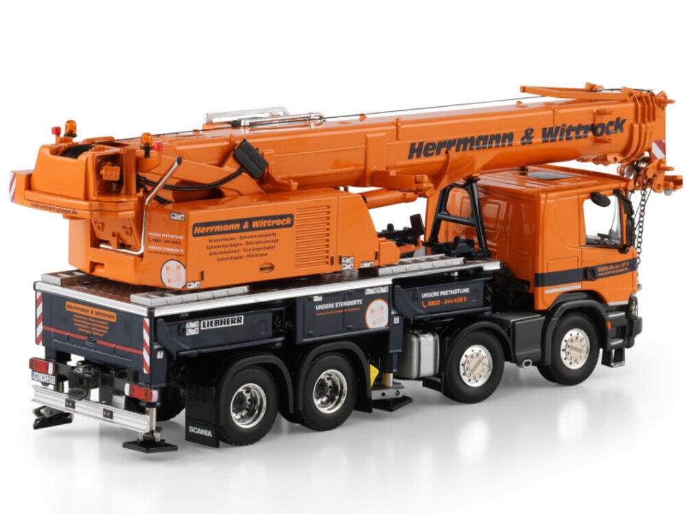 WSI WSI Scania P Low 8x4 Liebherr LTF 1060-4.1 HERRMANN & WITTROCK