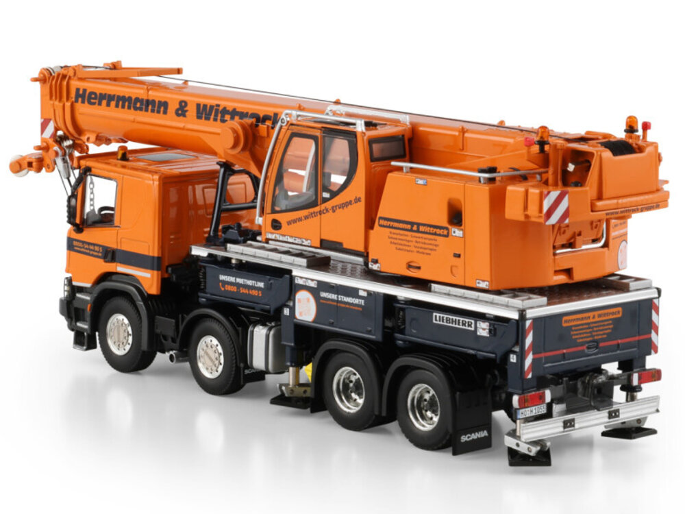 WSI WSI Scania P Low 8x4 Liebherr LTF 1060-4.1 HERRMANN & WITTROCK