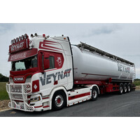 WSI Scania R Highline 4x2 with 3-axle tipper bulk trailer VEYNAT