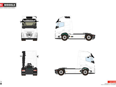 WSI WSI Volvo FH Aero Globetrotter XL 4x2 WHITE LINE