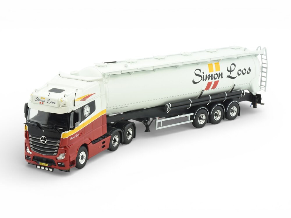 Tekno Tekno Verlengde Mercedes Actros met 3-as zamac silotrailer SIMON LOOS