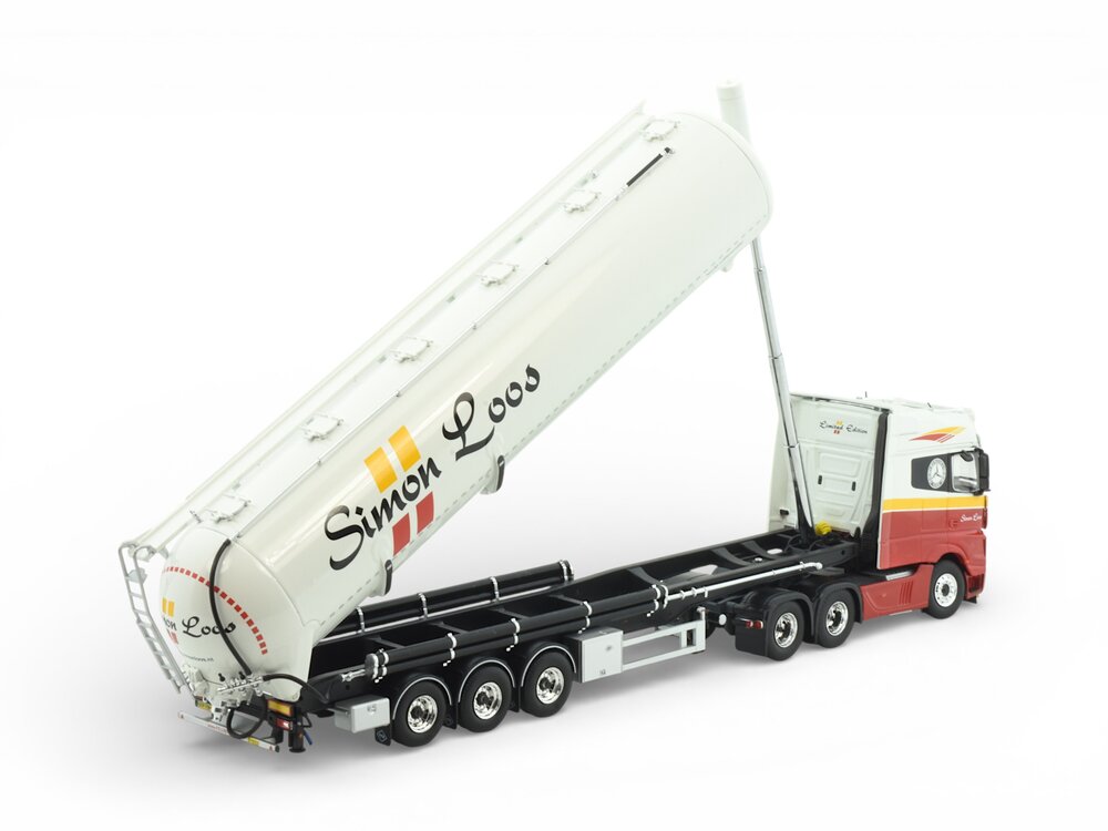 Tekno Tekno Verlengde Mercedes Actros met 3-as zamac silotrailer SIMON LOOS