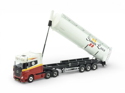 Tekno Tekno Mercedes Actros with 3-axle zamac silotrailer SIMON LOOS