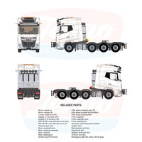 Tekno DAF XG+ 8x4 tractor / Building kit  (EK)