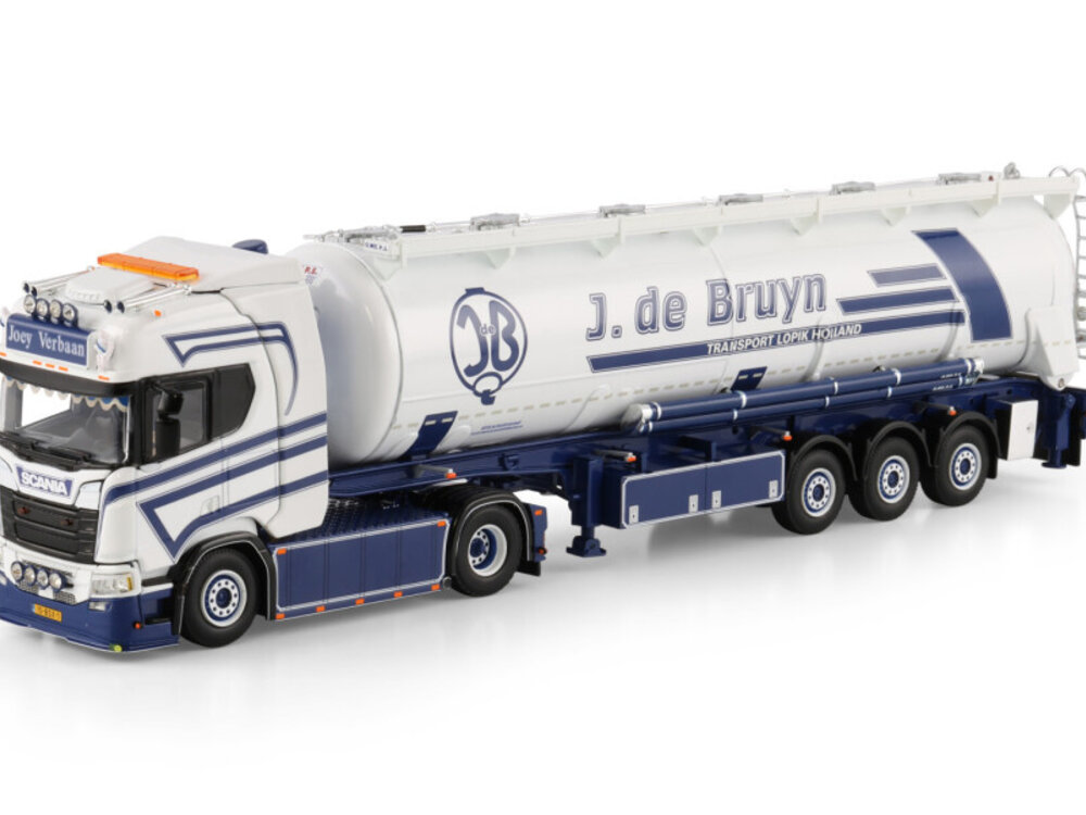 WSI WSI Scania R Highline 4x2 with 3-axle tipper bulk trailer JOEY VERBAAN