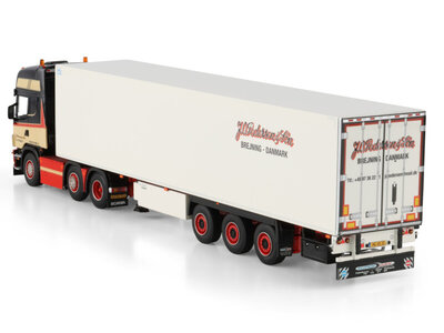 WSI WSI Scania 4-serie topline 6x2 with 3-axle twin steer reefer trailer J.O. PEDERSEN