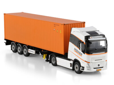 WSI WSI Volvo FH Aero Globetrotter  4x2 with 3-axle flex container trailer + 40ft container PEEMAN