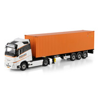 WSI Volvo FH Aero Globetrotter  4x2 met 3-assigeflex container oplegger + 40ft container PEEMAN
