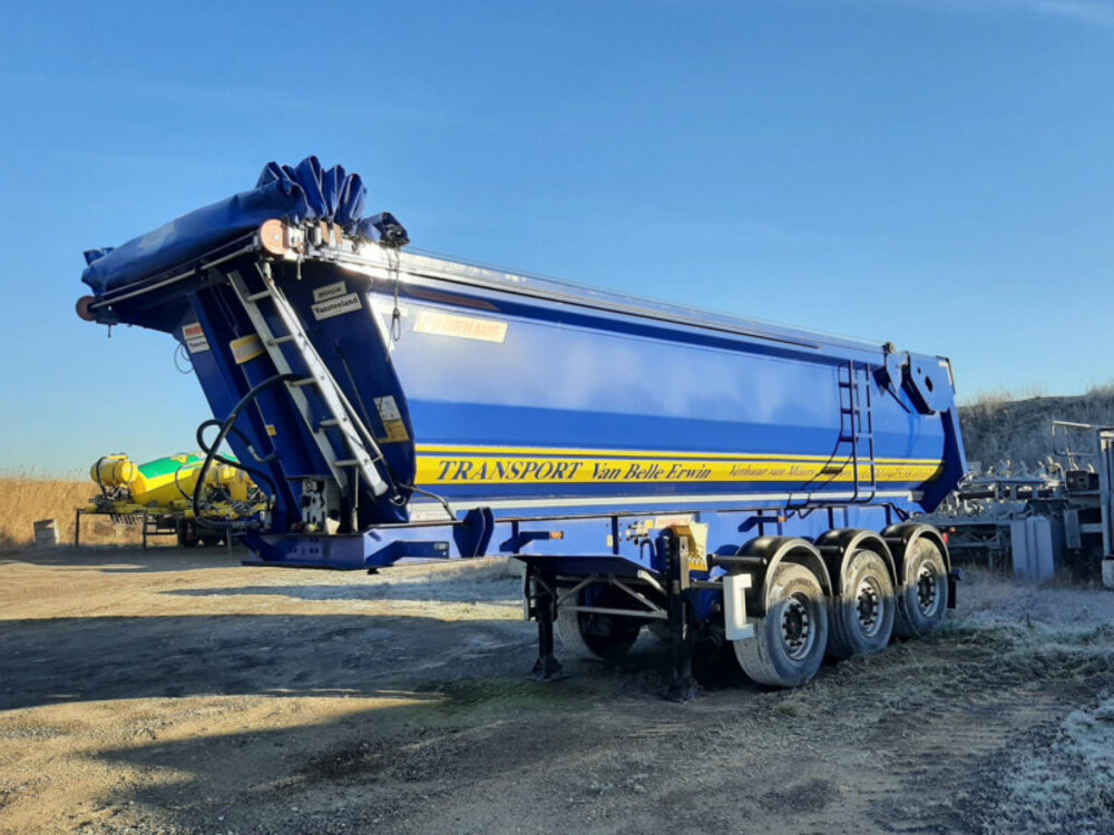 WSI WSI Volvo FMX Globetrotter 6x4 met 2-as tipper oplegger VAN BELLE TRANSPORT