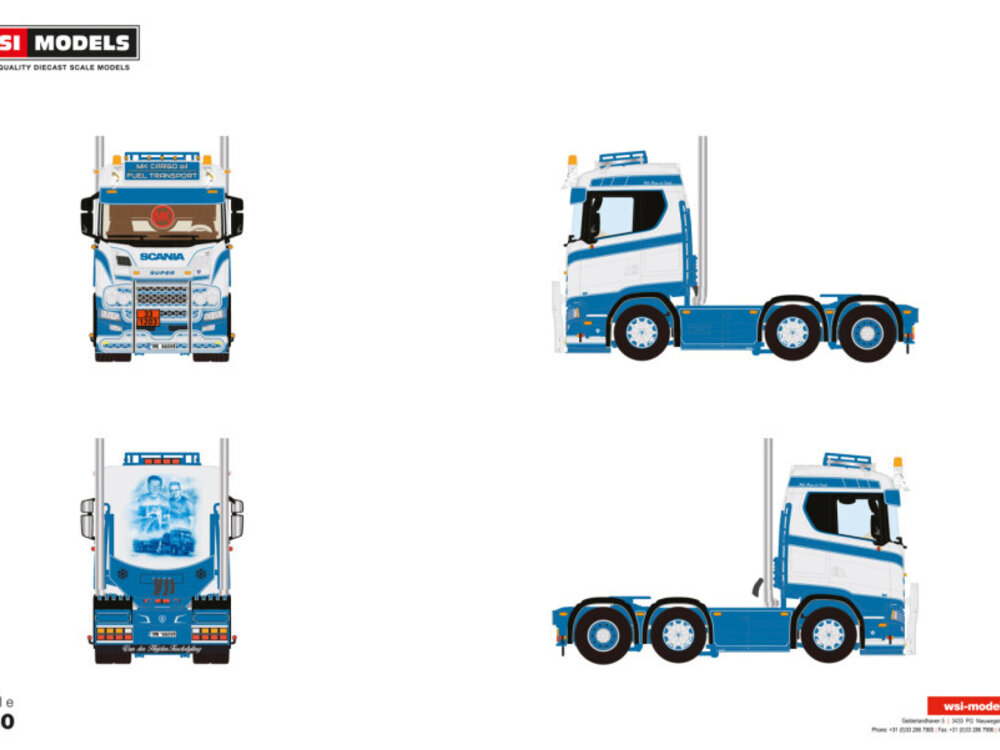 WSI WSI Scania S Normal 6x2 twin steer MK CARGO OIL