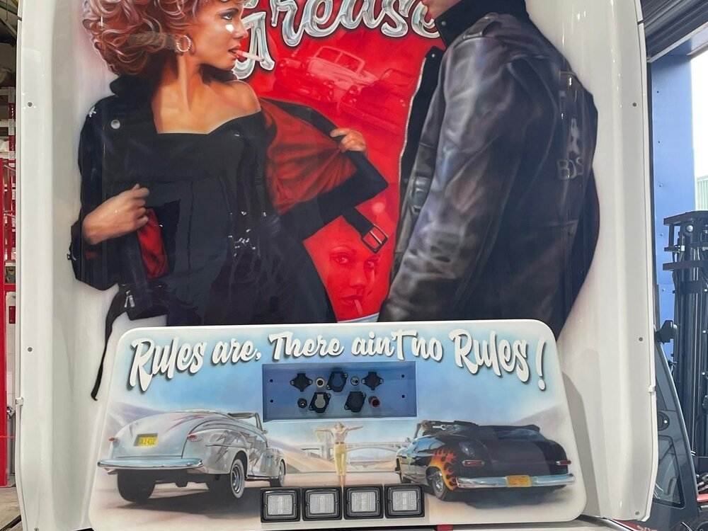 Tekno Tekno Scania Next Gen S-serie Highline with 3-axle curtainside trailer COLES & SONS "GREASE"