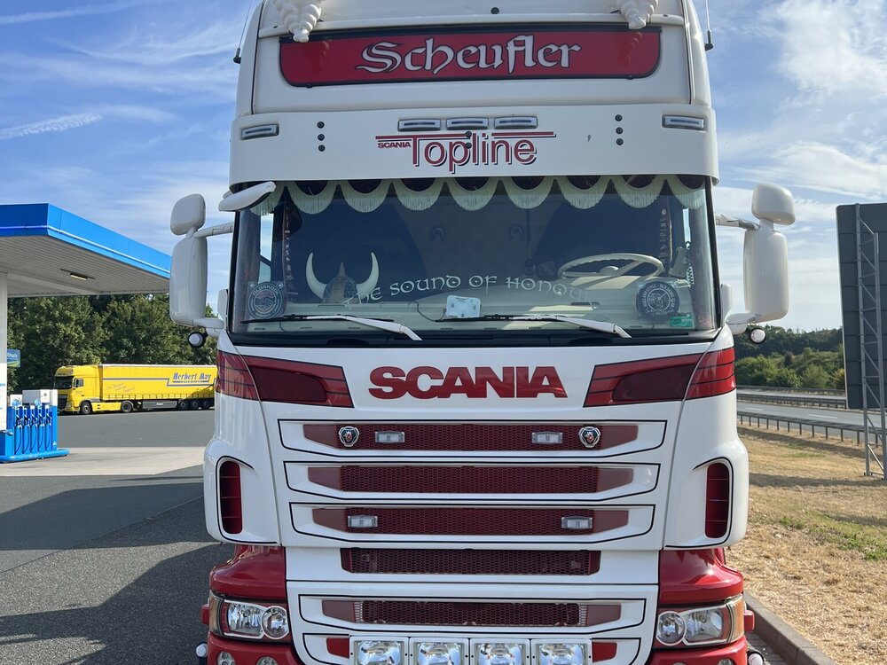 Tekno Tekno Scana R-serie Topline 6x2 sleepas truck SCHEUFLER