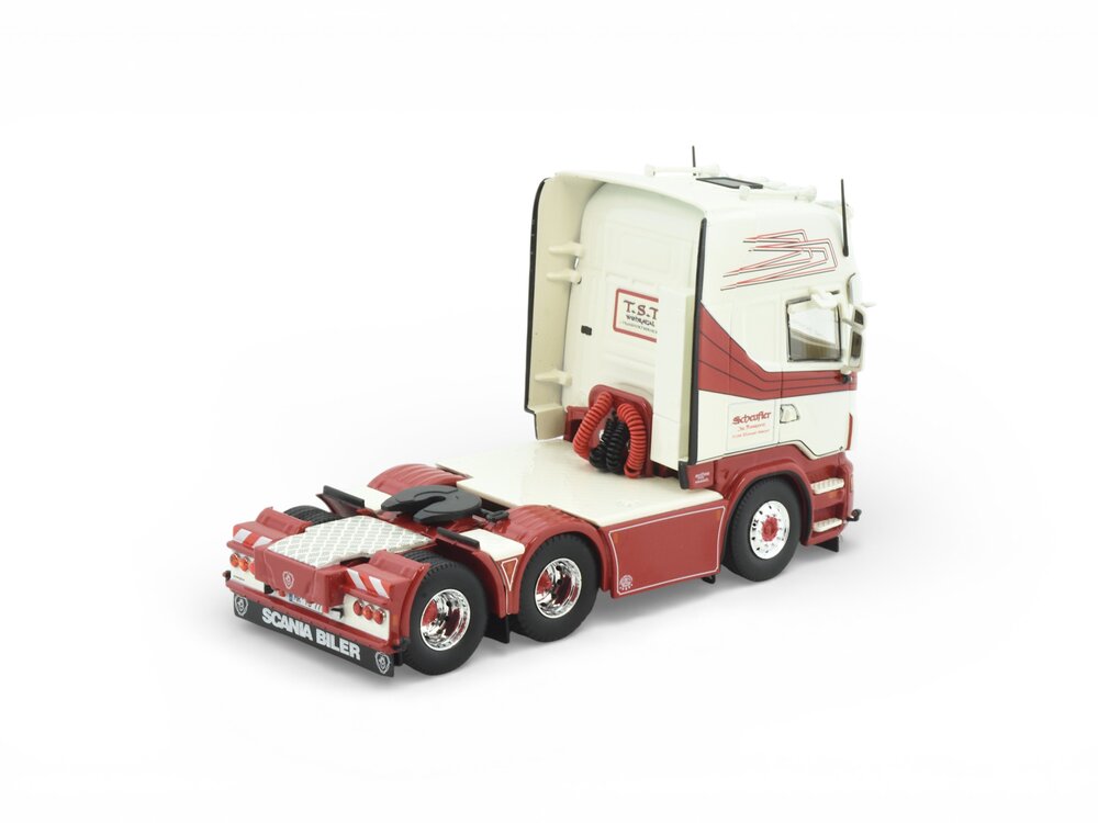 Tekno Tekno Scania R-serie Topline 6x2 sleepas trekker SCHEUFLER