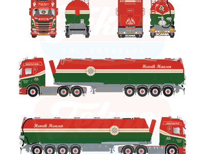 Tekno Tekno Scania Next Gen S-serie with 4-axle silo trailer HENRIK HANSEN