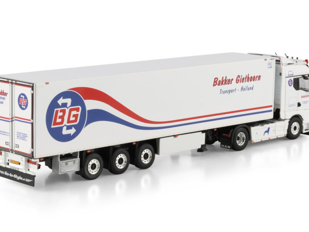 WSI WSI MAN TGX GM 4x2 met 3-assige koeloplegger BAKKER GIETHOORN