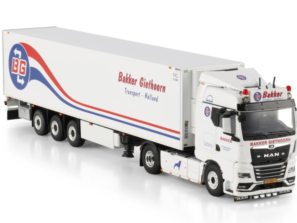 WSI WSI MAN TGX GM 4x2 met 3-assige koeloplegger BAKKER GIETHOORN