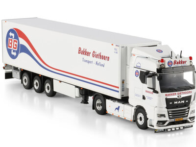 WSI WSI MAN TGX GM 4x2 met 3-assige koeloplegger BAKKER GIETHOORN