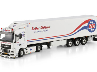 WSI WSI MAN TGX GM 4x2 met 3-assige koeloplegger BAKKER GIETHOORN
