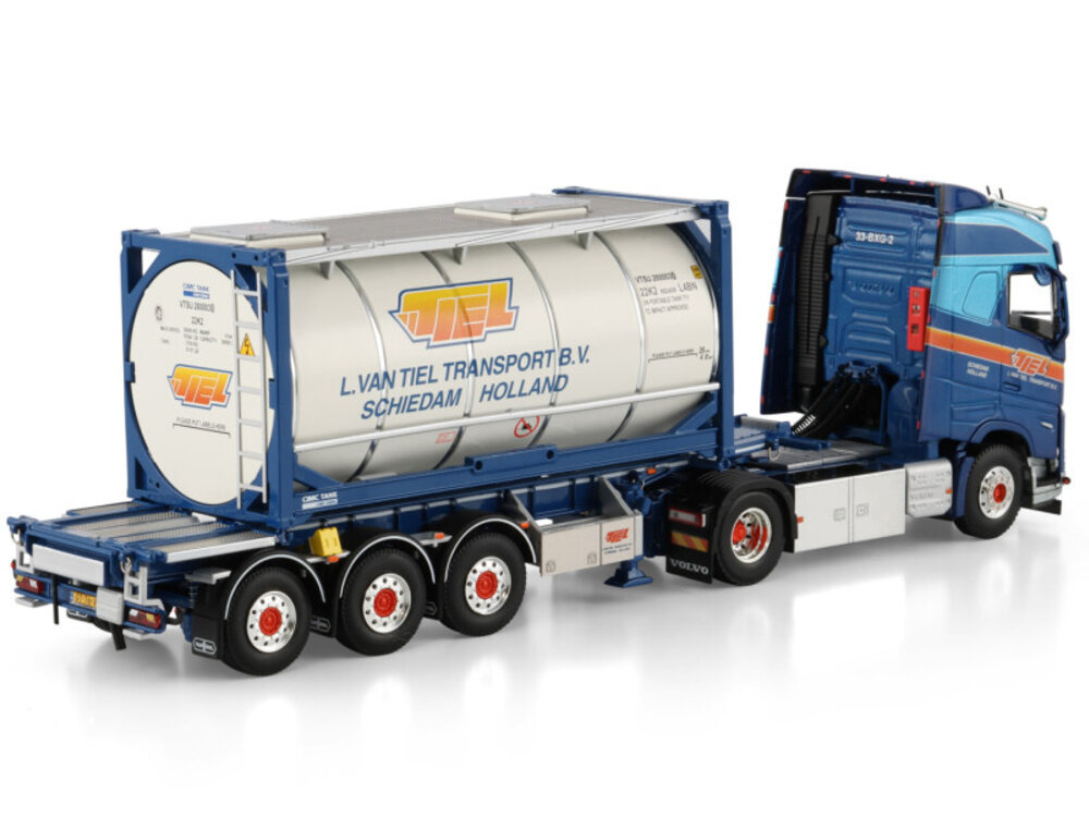 WSI WSI Volvo FH5 Globetrotter 4x2 with 3-as 30ft. container trailer + 20ft. container L. VAN TIEL