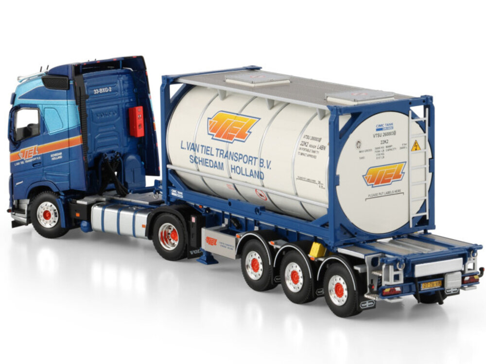 WSI WSI Volvo FH5 Globetrotter 4x2 with 3-as 30ft. container trailer + 20ft. container L. VAN TIEL