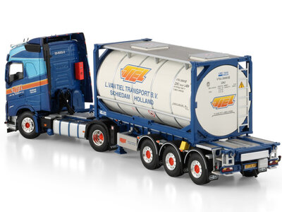 WSI WSI Volvo FH5 Globetrotter 4x2 with 3-as 30ft. container trailer + 20ft. container L. VAN TIEL