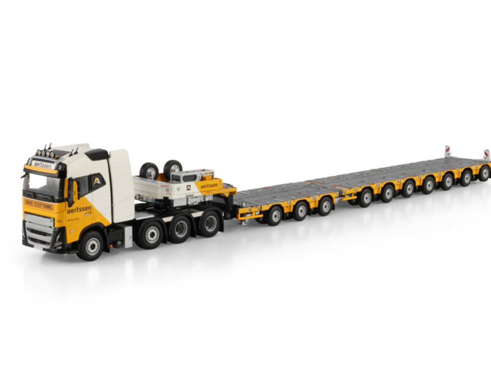 WSI WSI Volvo FH5 Globetrotter 8x4  with 7-axle manoovr + 3-axle dolly AERTSSEN