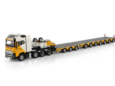WSI WSI Volvo FH5 Globetrotter 8x4  with 7-axle manoovr + 3-axle dolly AERTSSEN