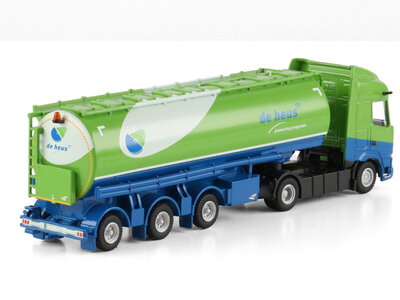WSI WSI DAF XF SH 4x2 met 3-assige veevoer bulk trailer DE HEUS VOEDERS / Schaal 1:87