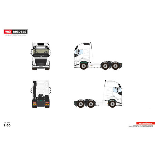 WSI WSI Volvo FH5 Globetrotter XL 6x2 WHITE LINE