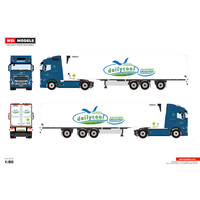 WSI Volvo FH5 Globetrotter 4x2 met 3-assige tridec koeloplegger DAILYCOOL