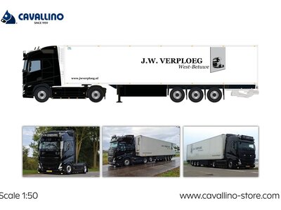 Cavallino Cavallino Volvo FH5 Globetrotter with 3-axle reefer trailer J.W. VERPLOEG