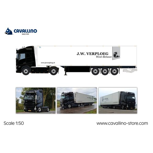 Cavallino Cavallino Volvo FH5 Globetrotter with 3-axle reefer trailer J.W. VERPLOEG