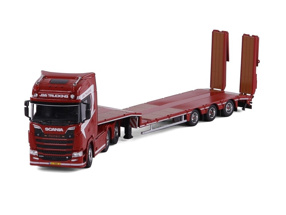 Cavallino Cavallino Scania S Highline 6x2 met 3-as semi dieplader J26 TRUCKING