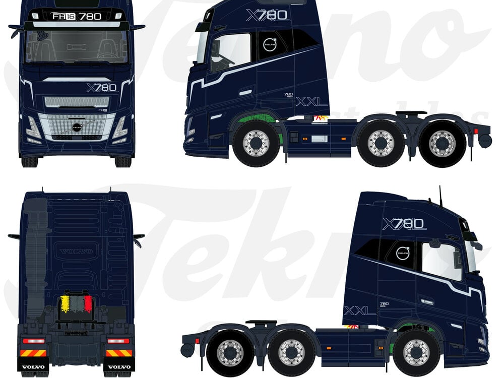Tekno Tekno Volvo FH Aero XXL 6x2 TBP