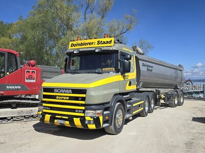 Tekno Tekno Scania 144G 6x2 with 2-axle Meiller tipper trailer DORNBIERER