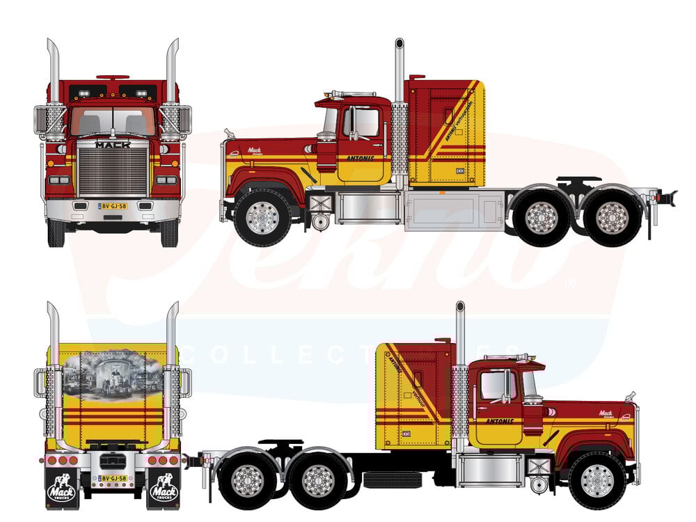 Tekno Tekno Mack Superliner RW II 6x2 ANTONIS VERHUUR