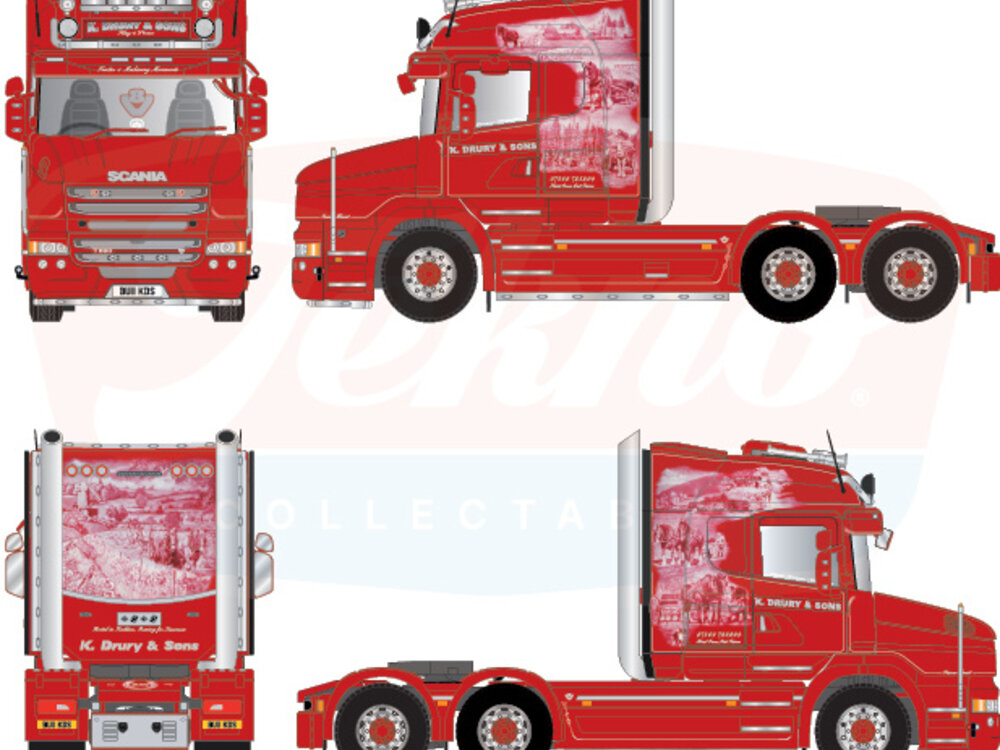 Tekno Tekno Scania T580 6x2 DRURY