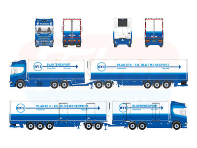 Tekno Tekno Scania NGR LZV combination ROERADE / RVE Planten en Bloemen export